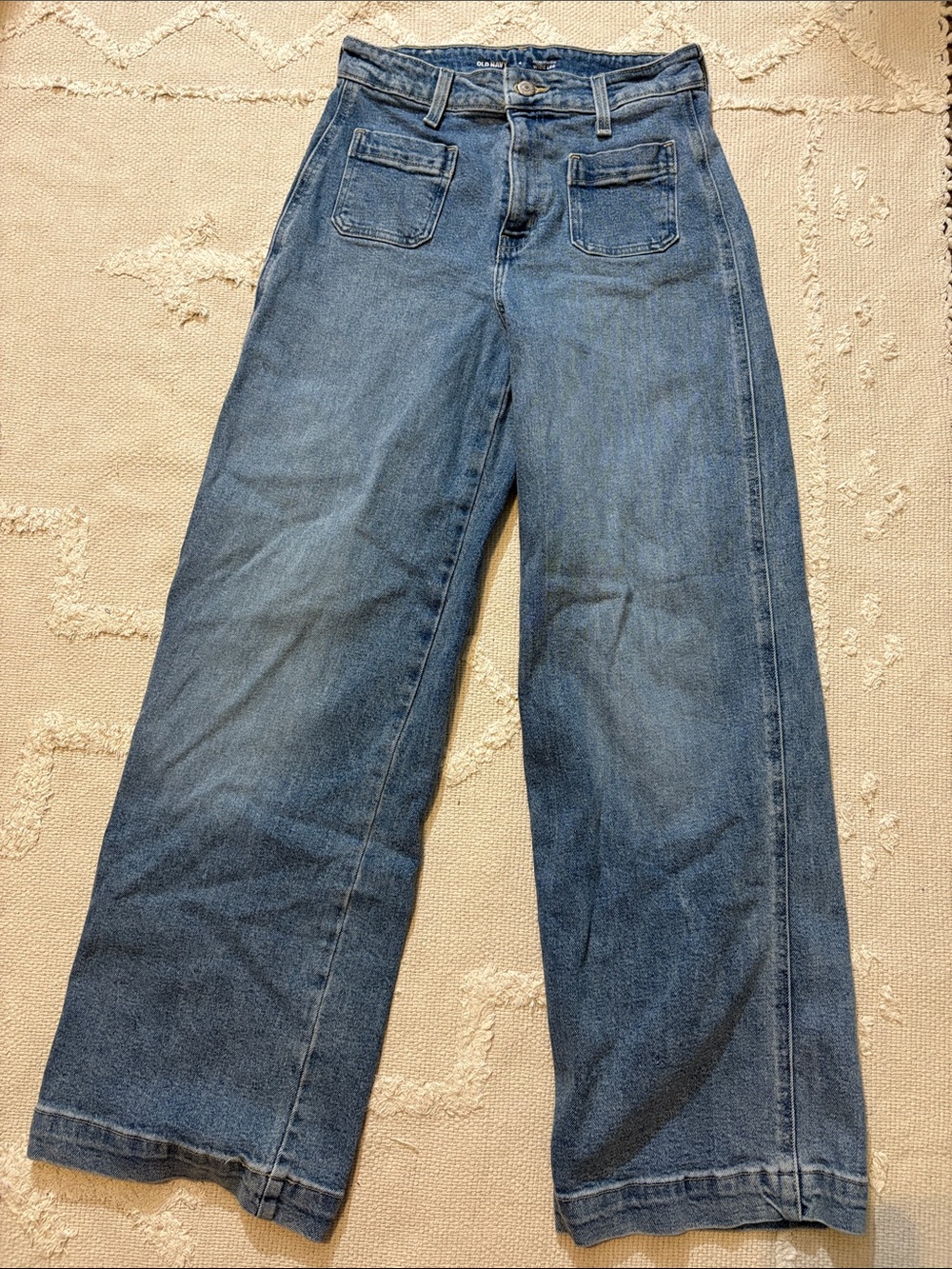 Old Navy Light Blue Wide Leg Jeans